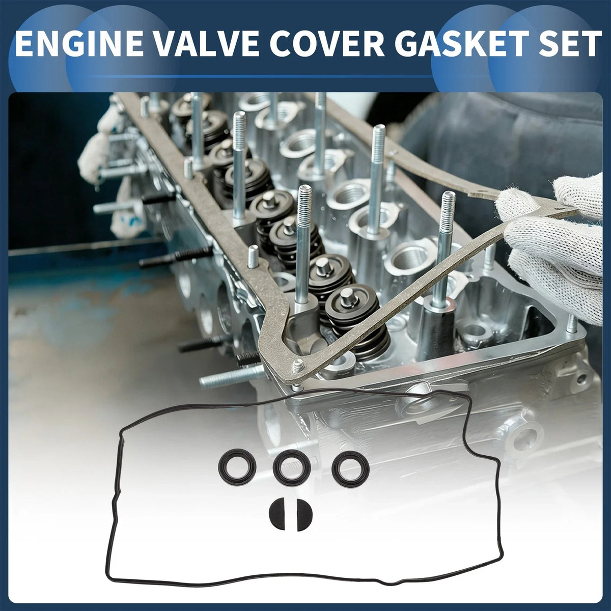Valve Cover Gasket Set for Volkswagen Golf (2005–2008) 224413E021