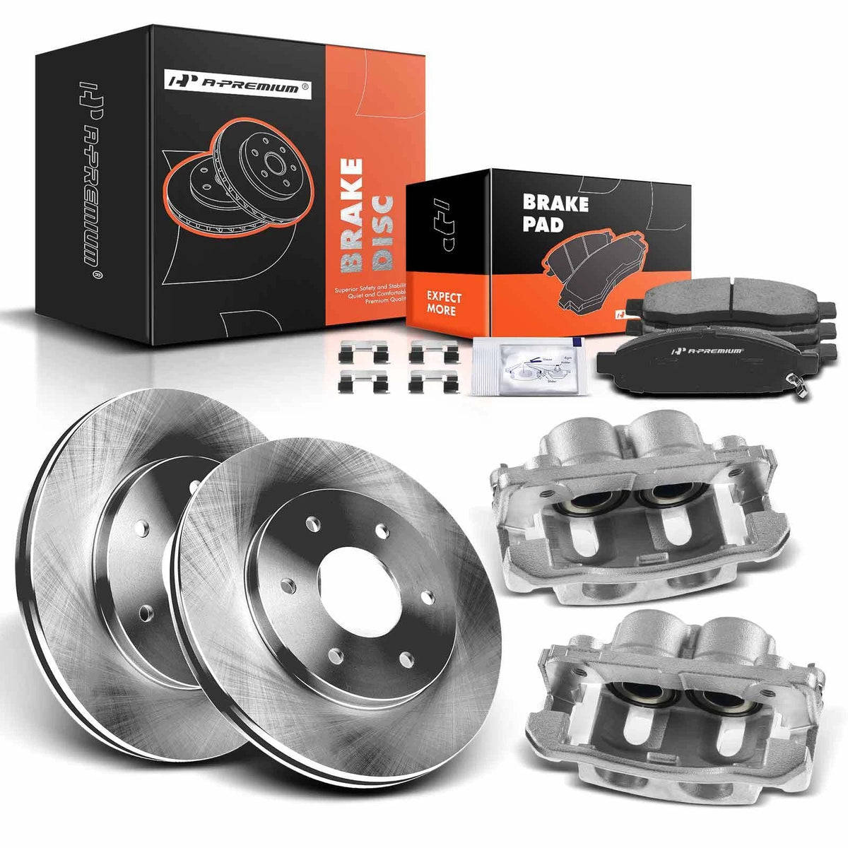 Front Brake Rotor & Pads Set for Nissan Titan, Armada (2004–2005)