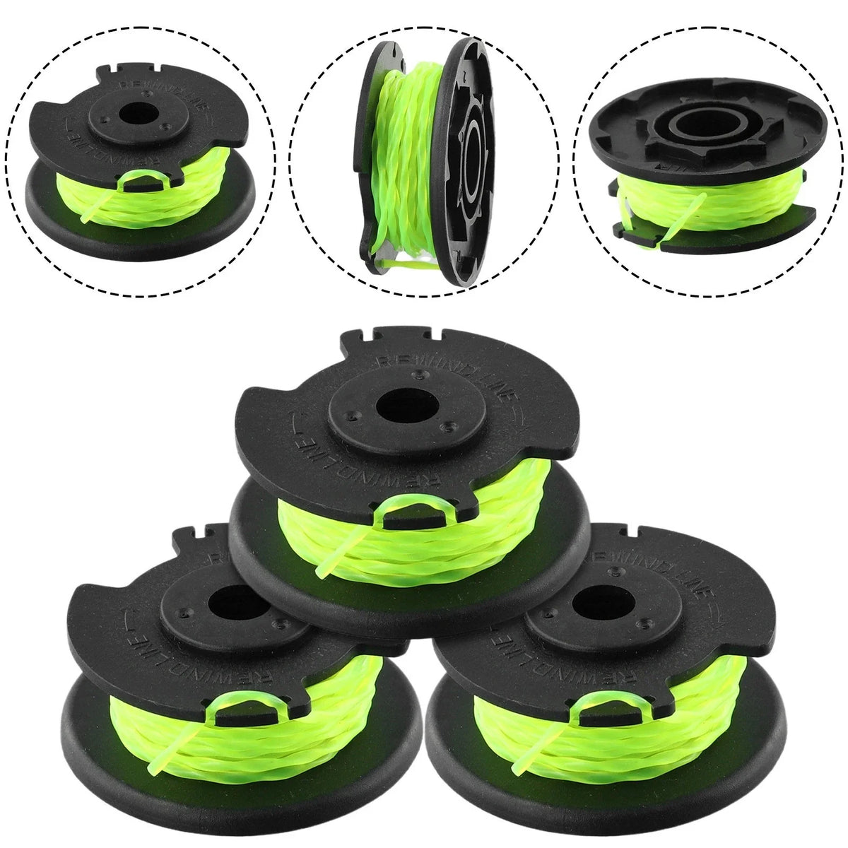 3X Spool Line Replacement for Garden Power Tools