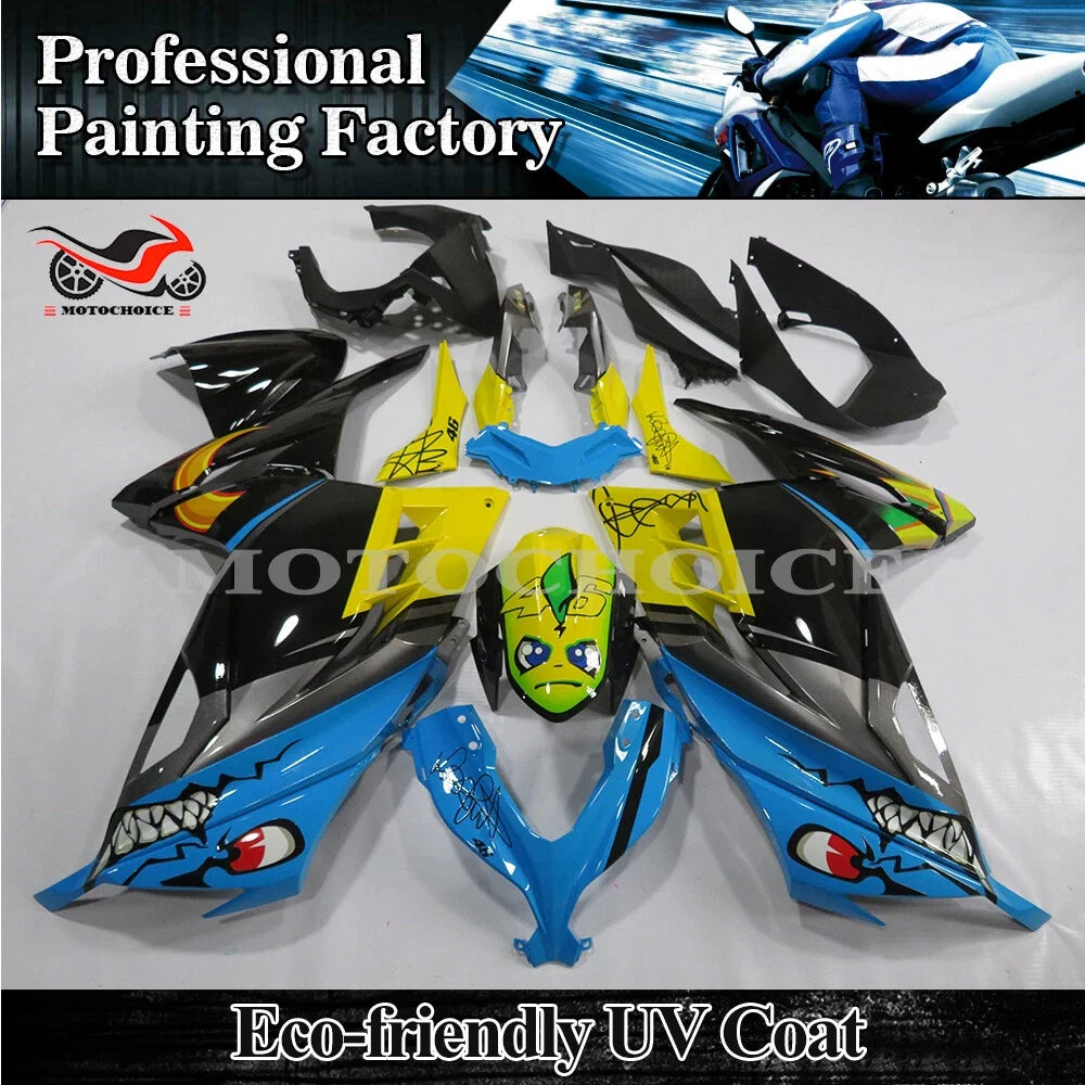 Fairing Kit for Kawasaki Ninja 300 (2013–2017) Blue Shark Bodywork
