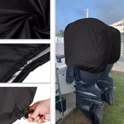 Outboard Motor Cover (Waterproof, Black) for 100-150 HP