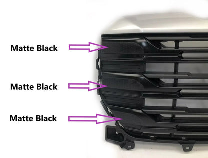 Upper Front Grille #63 Quicksilver Metallic for GMC Sierra 1500 2022-2024
