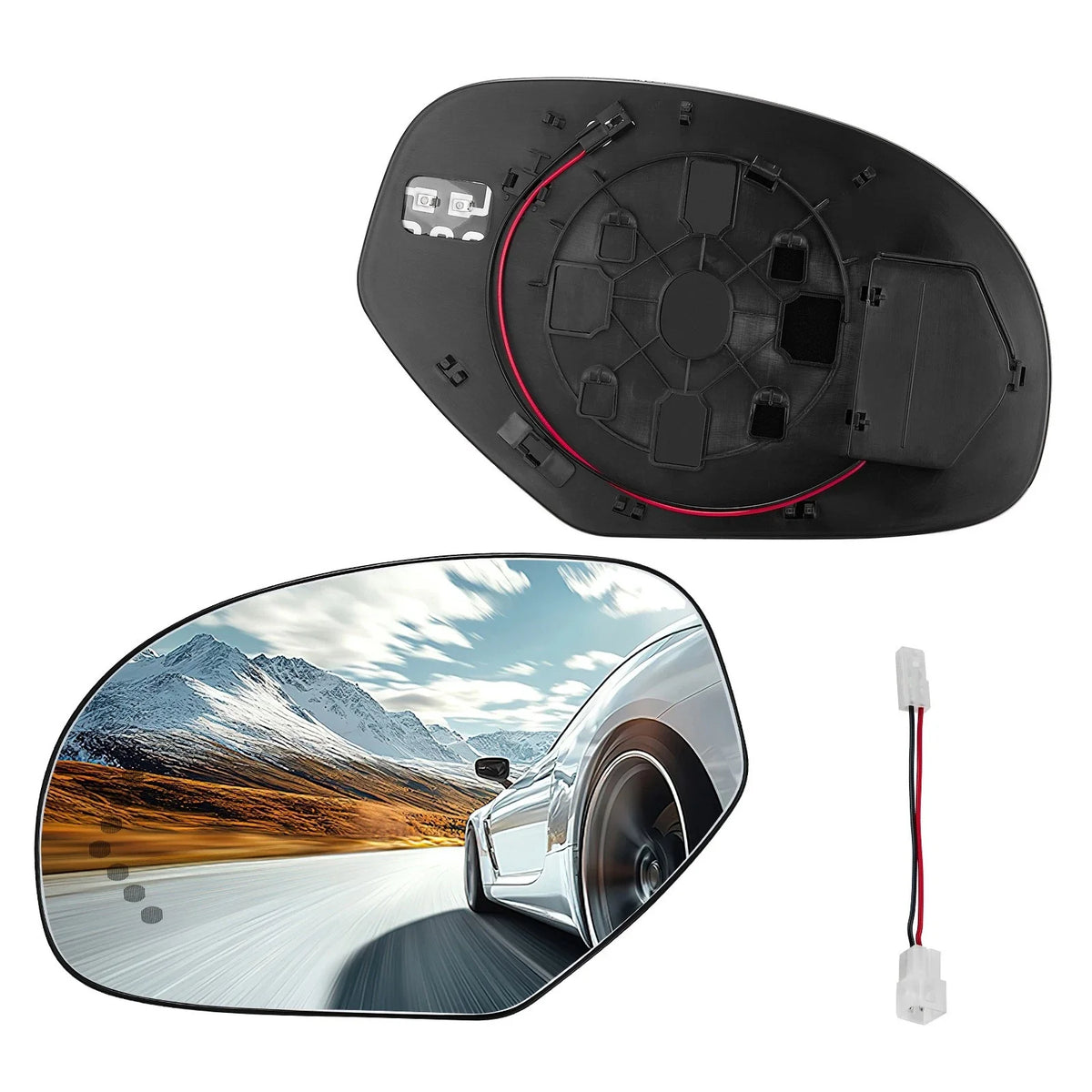 Left Side Heated Signal Mirror Glass for Cadillac Escalade 2007-2014
