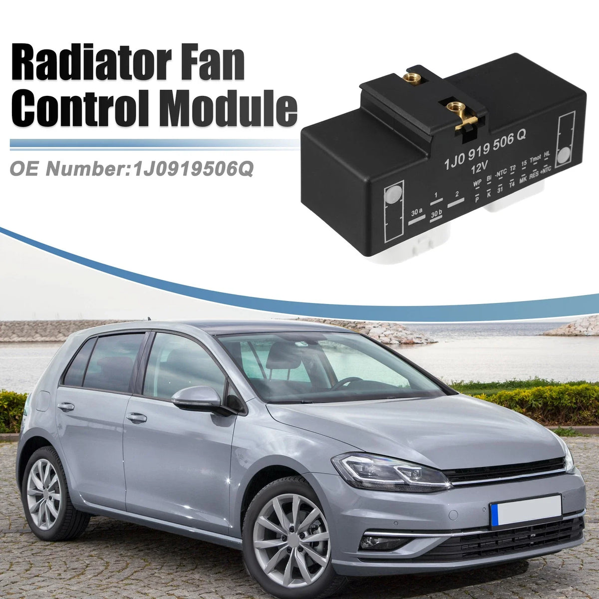 Radiator Fan Control Module for Volkswagen Golf Mk4 (1997–2006) No. 1J0919506Q