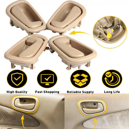 Set of 4 Inside Door Handles for 1998-2002 Toyota Corolla, Chevrolet H