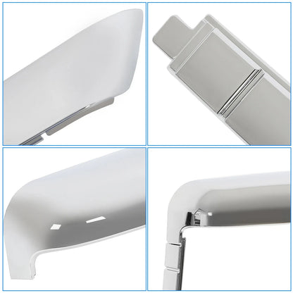 Chrome Side & Top Mirror Covers for Chevy Silverado 2500 3500 2020-2024