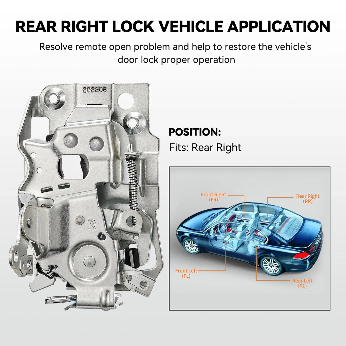 Rear Left Door Lock Actuator for 2007-2014 Chevy Tahoe/Suburban