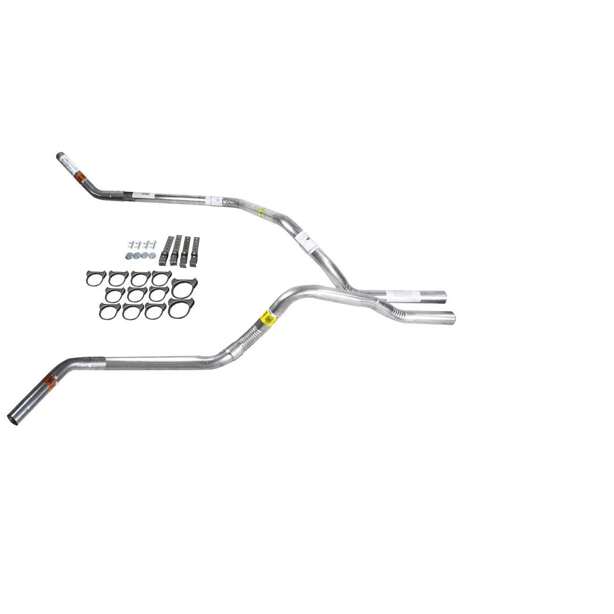 Dual Exhaust 2.5" Pipe for Ram (2007–2008) No Muffler, Corner Exit