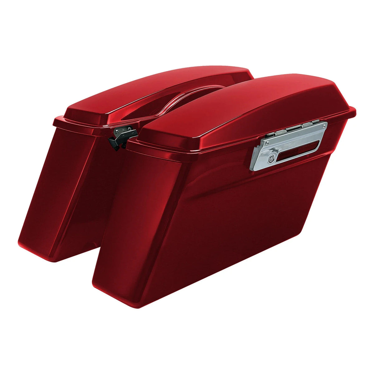 Red Hard Saddlebag & Conversion Bracket for Harley Heritage Softail (1984–2017)