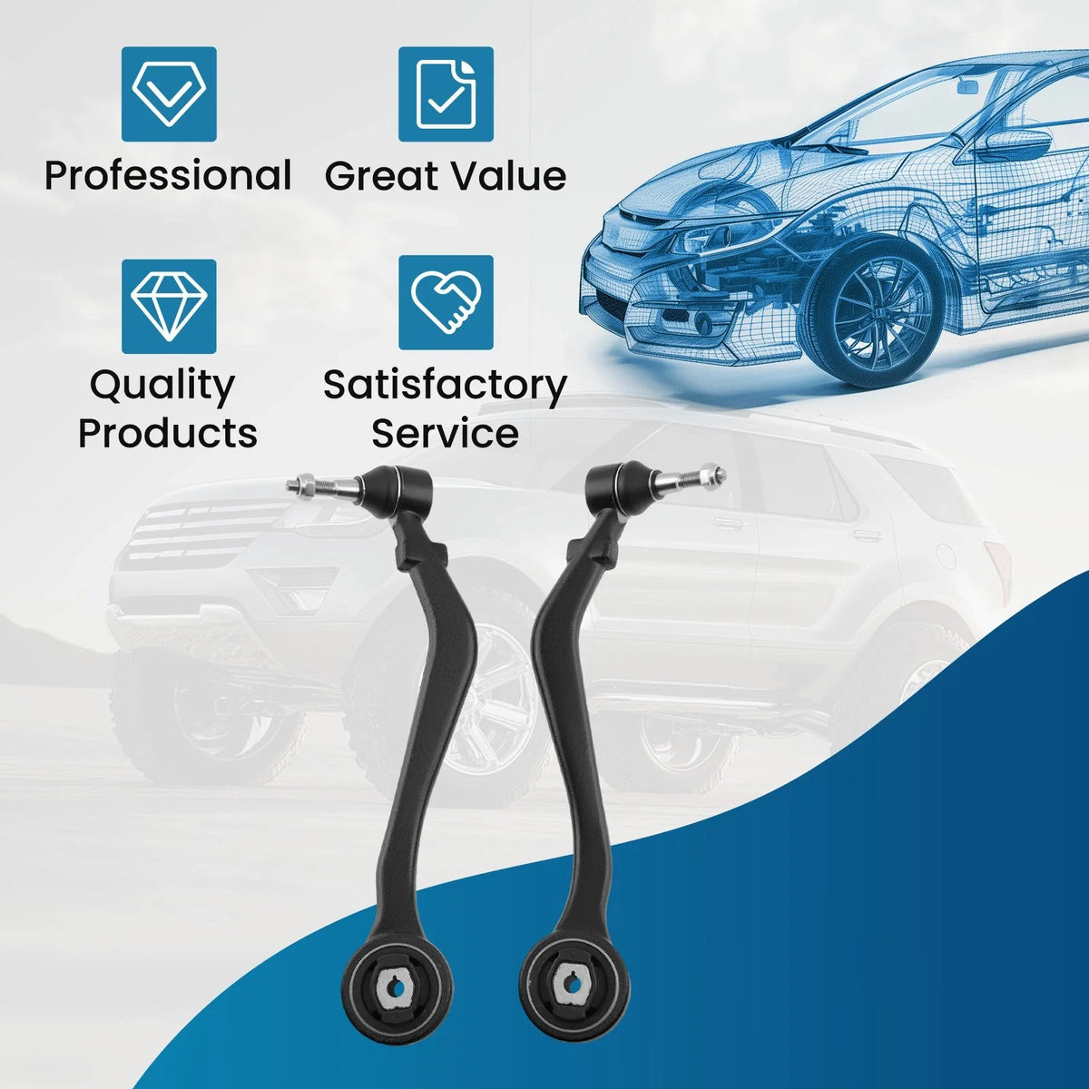 Front Control Arms with Ball Joint for Chevy Camaro (2010-2015)
