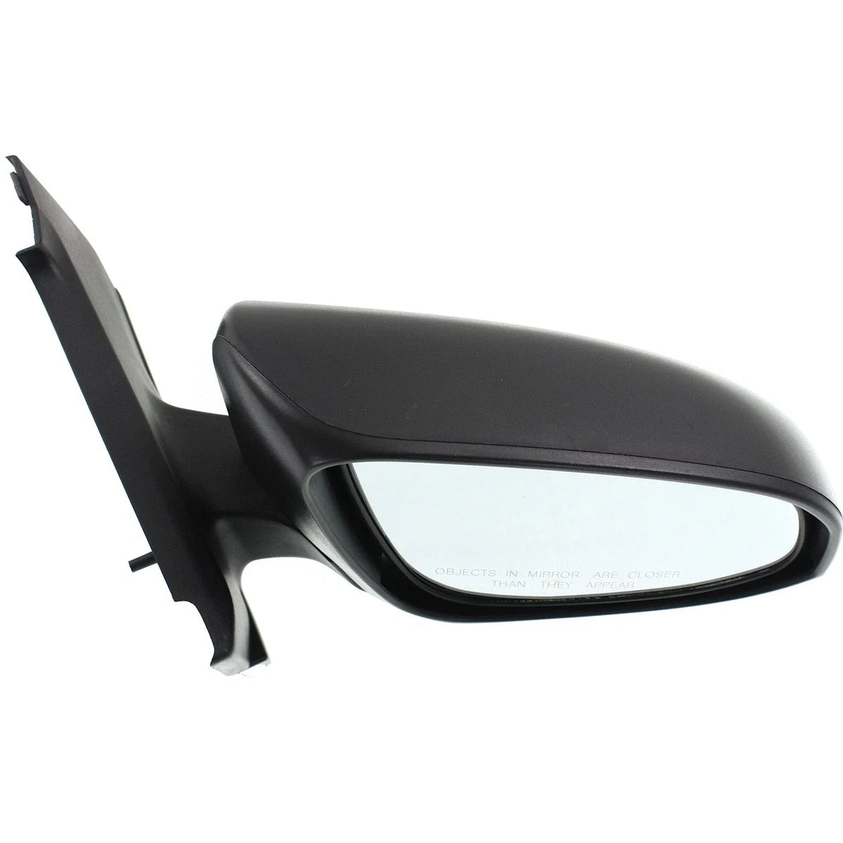 Textured Black Manual Mirror - Right Side for Toyota Yaris 2012-2014