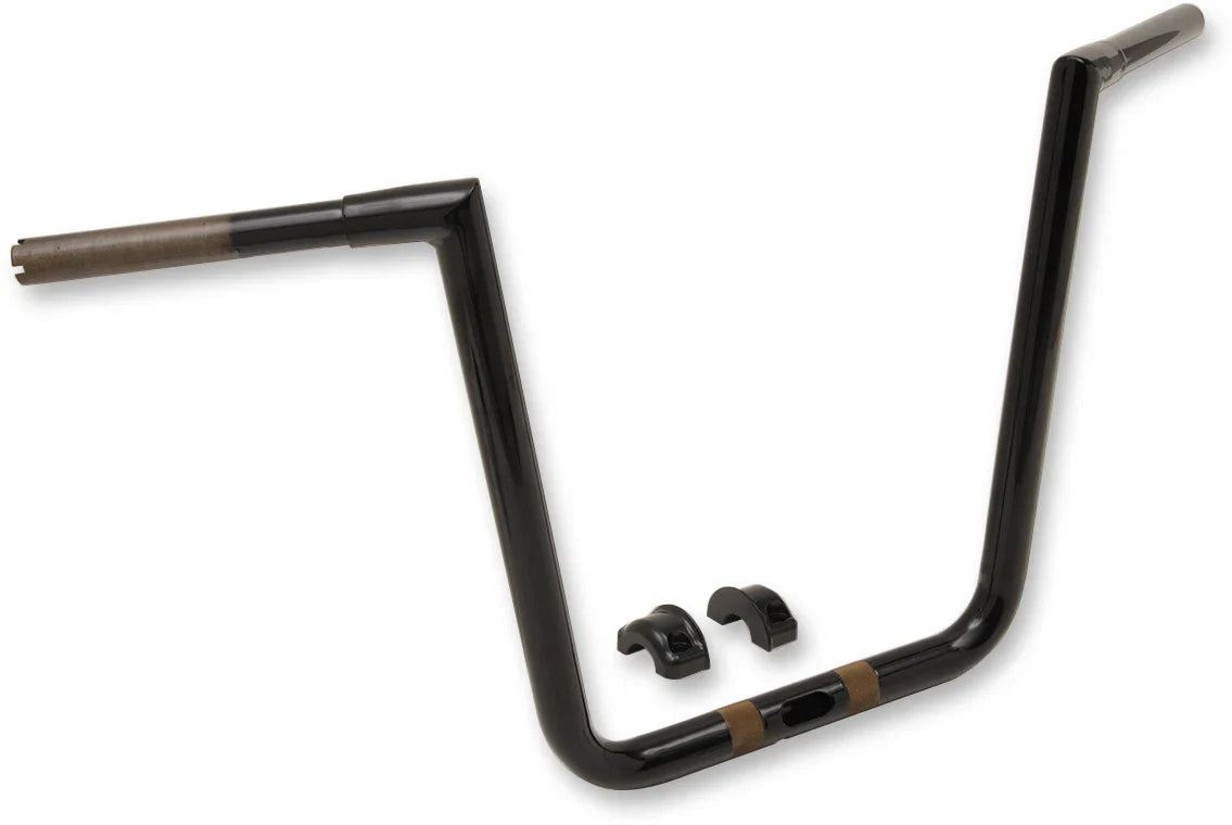 LA Choppers 1-1/4" Hefty Twin Peaks Handlebar 10" Black LA-7312-61B