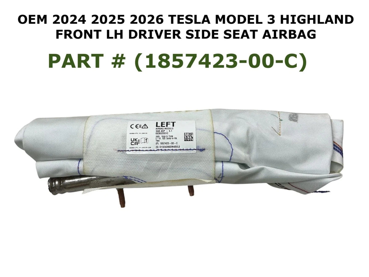 Left Side Seat Airbag for Model 3 Tesla (2024–2026) 1857423-00-C