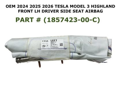 Left Side Seat Airbag for Model 3 Tesla (2024–2026) 1857423-00-C
