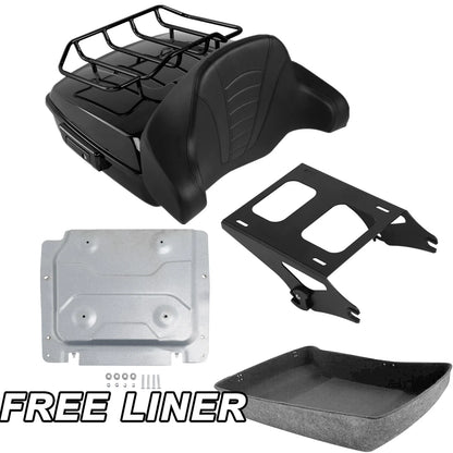 Mount Rack Base Plate for Chopped Trunk Backrest Pad Harley Touring 2014-2026