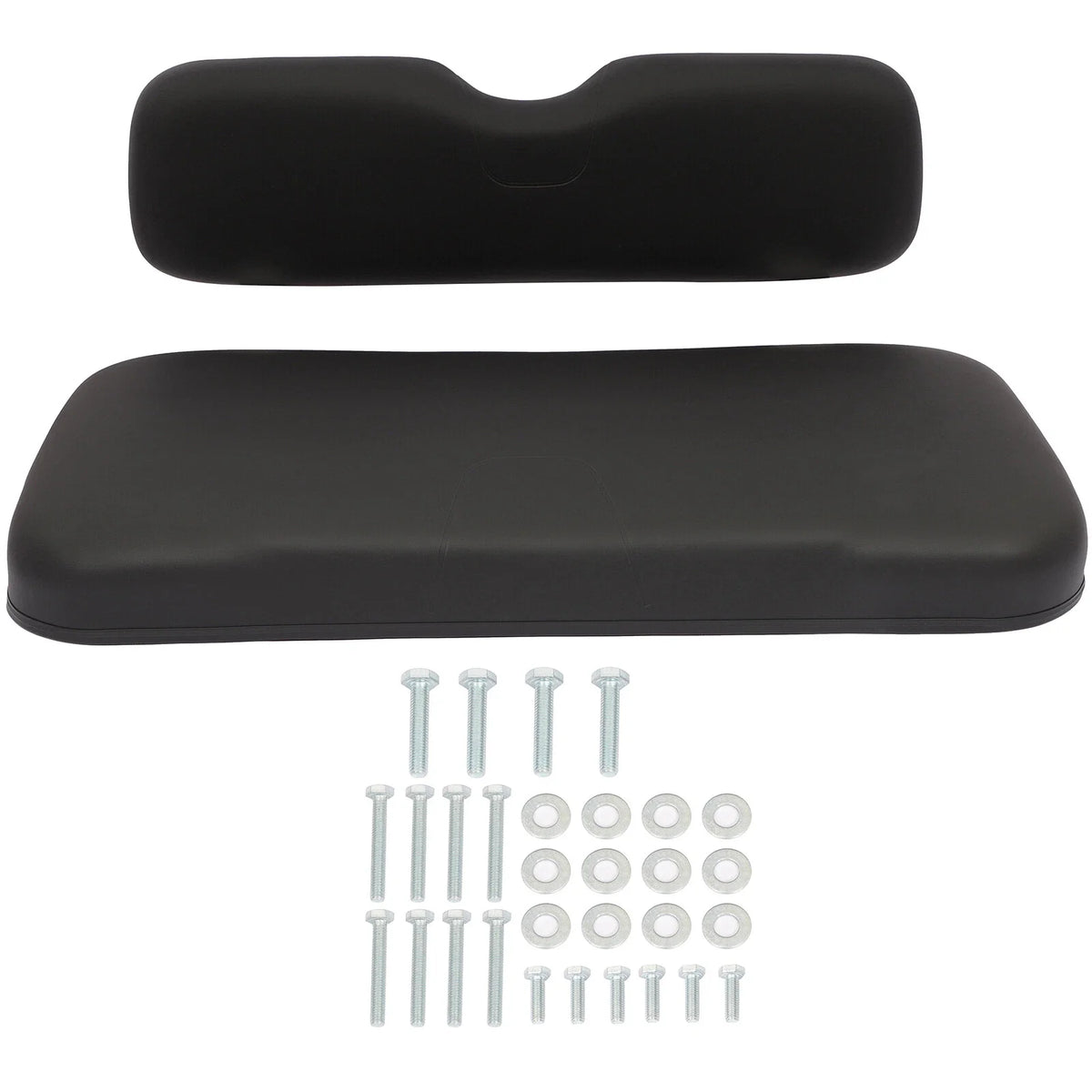 Black Seat Cushions Set for Golf Cart EZGO