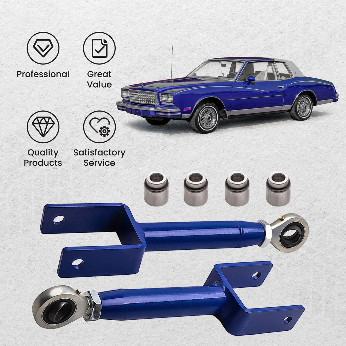 Adjustable Front Upper Control Arm for 1978-1988 GM G-Body