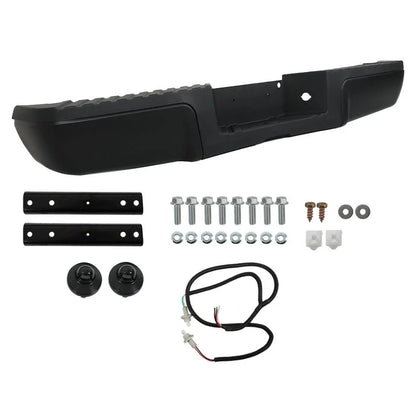 Rear Step Bumper Assembly for Ford F-250 F-350 Super Duty (2008–2016) Black Steel