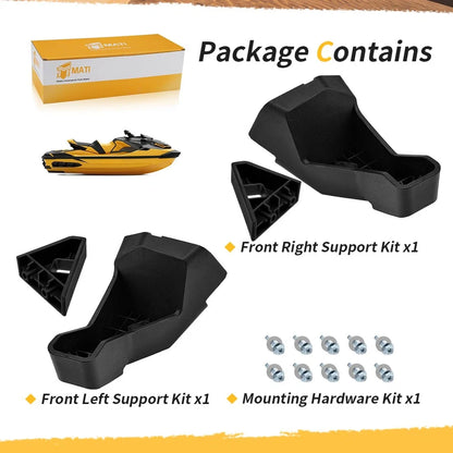 Left & Right Side Support Mount Kit for Sea-Doo RXT GTX 2017-2023