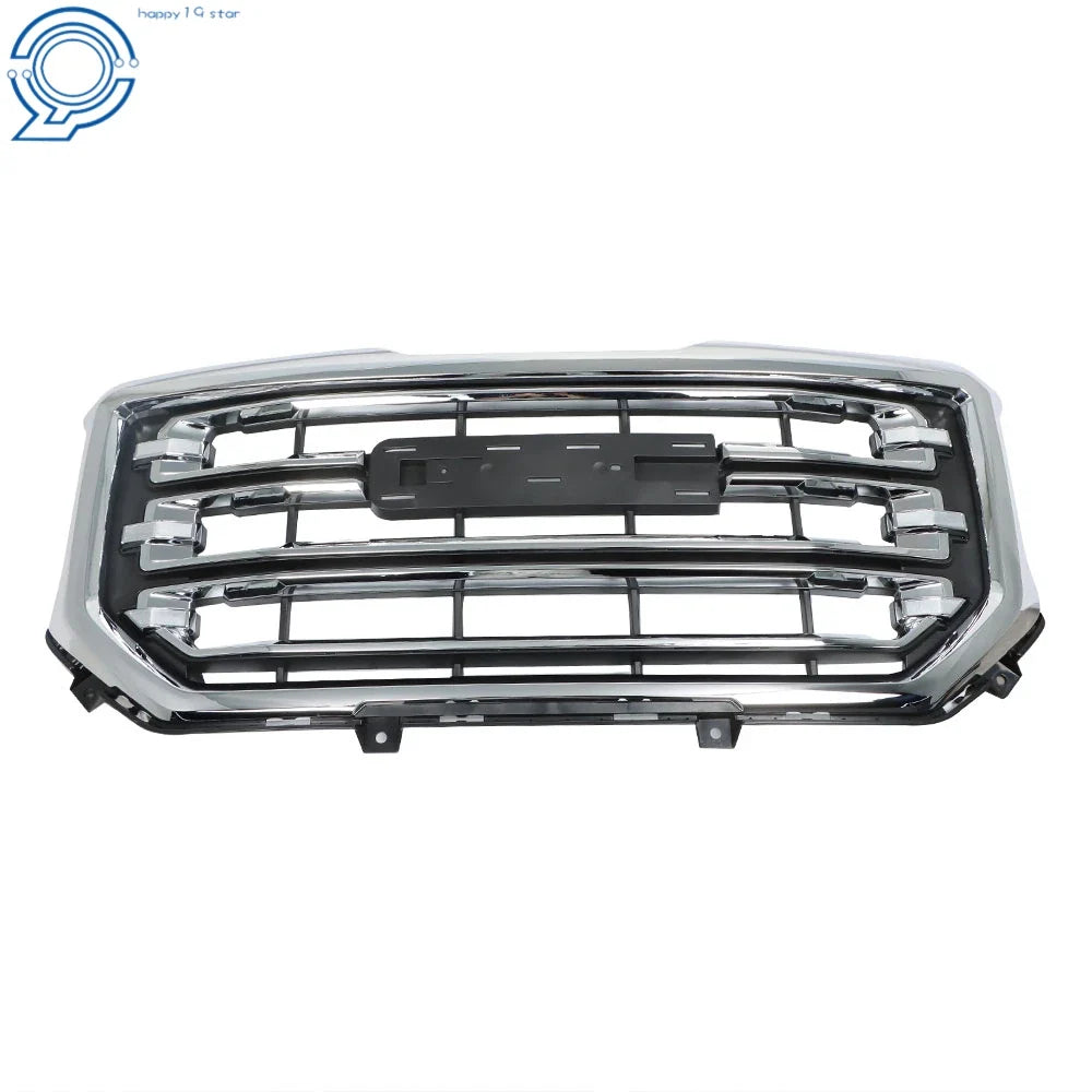Front Bumper Grille for GMC Sierra 1500 (2016–2019) Black & Chrome