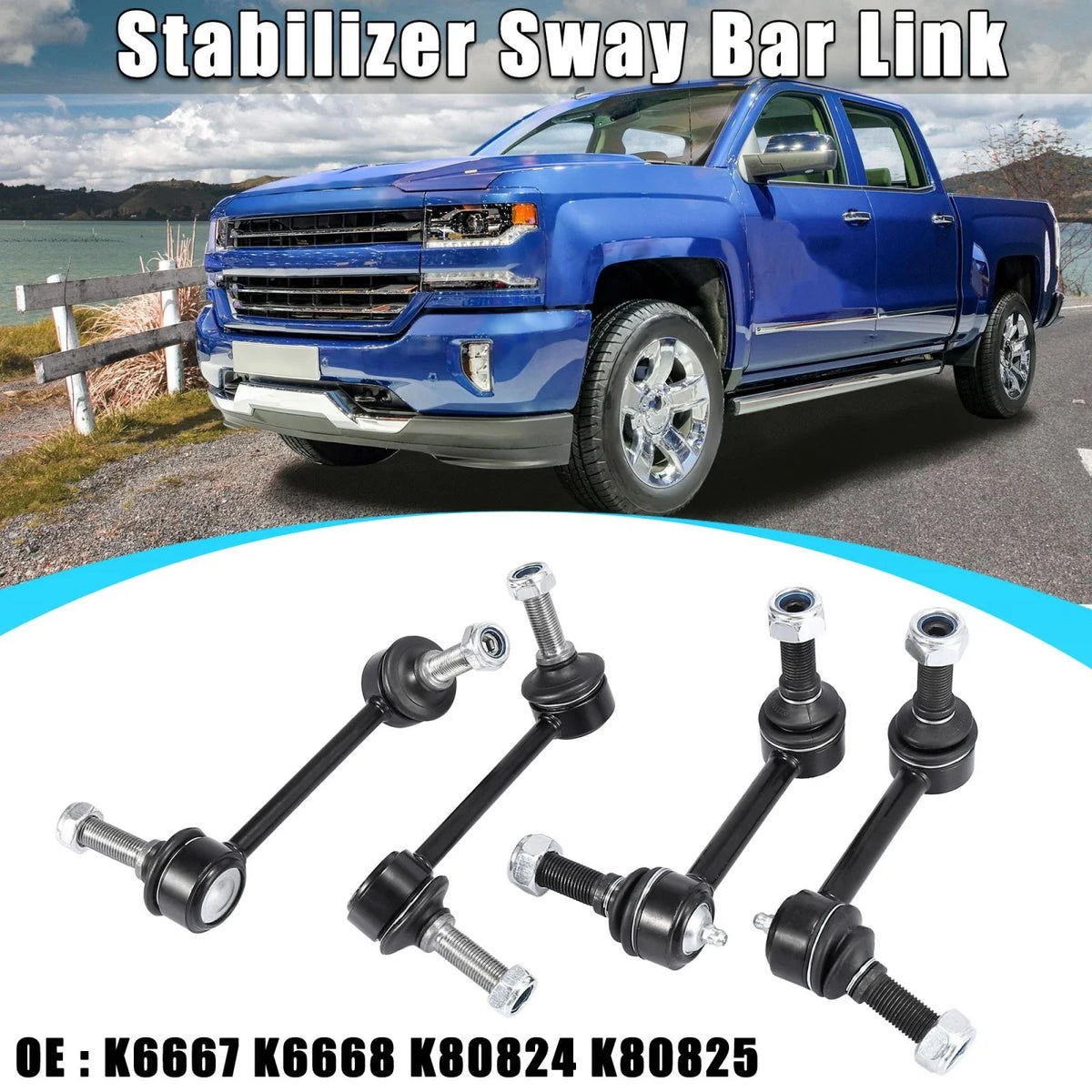 Sway Bar End Link Set K6667 for Chevrolet Trailblazer (2002–2009)