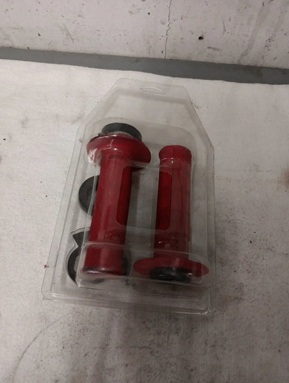 Half-Waffle v2 Lock-On Grips by Micro-X for ODI - Red/Black