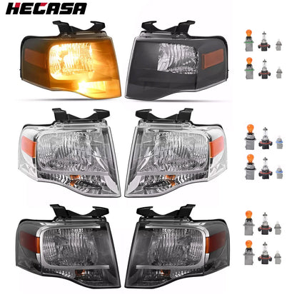 Headlights with Bulbs for 2007-2014 Expedition Left/Right