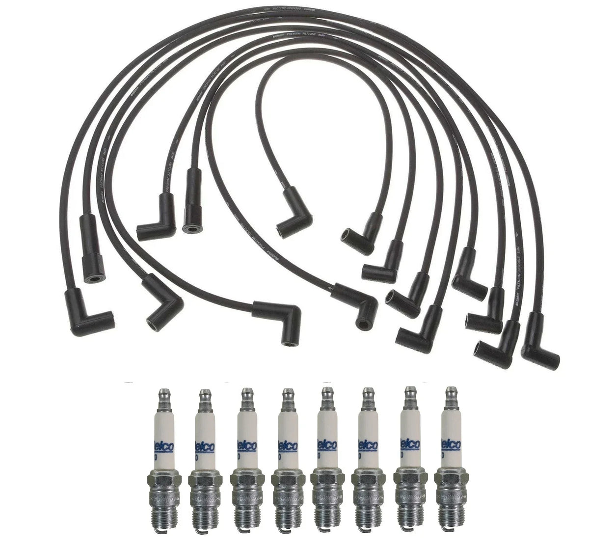 Pro Ignition Wire Set & ACDelco Rapidfire Spark Plugs Kit for Chevy 5.7 V8 (1996–2002)