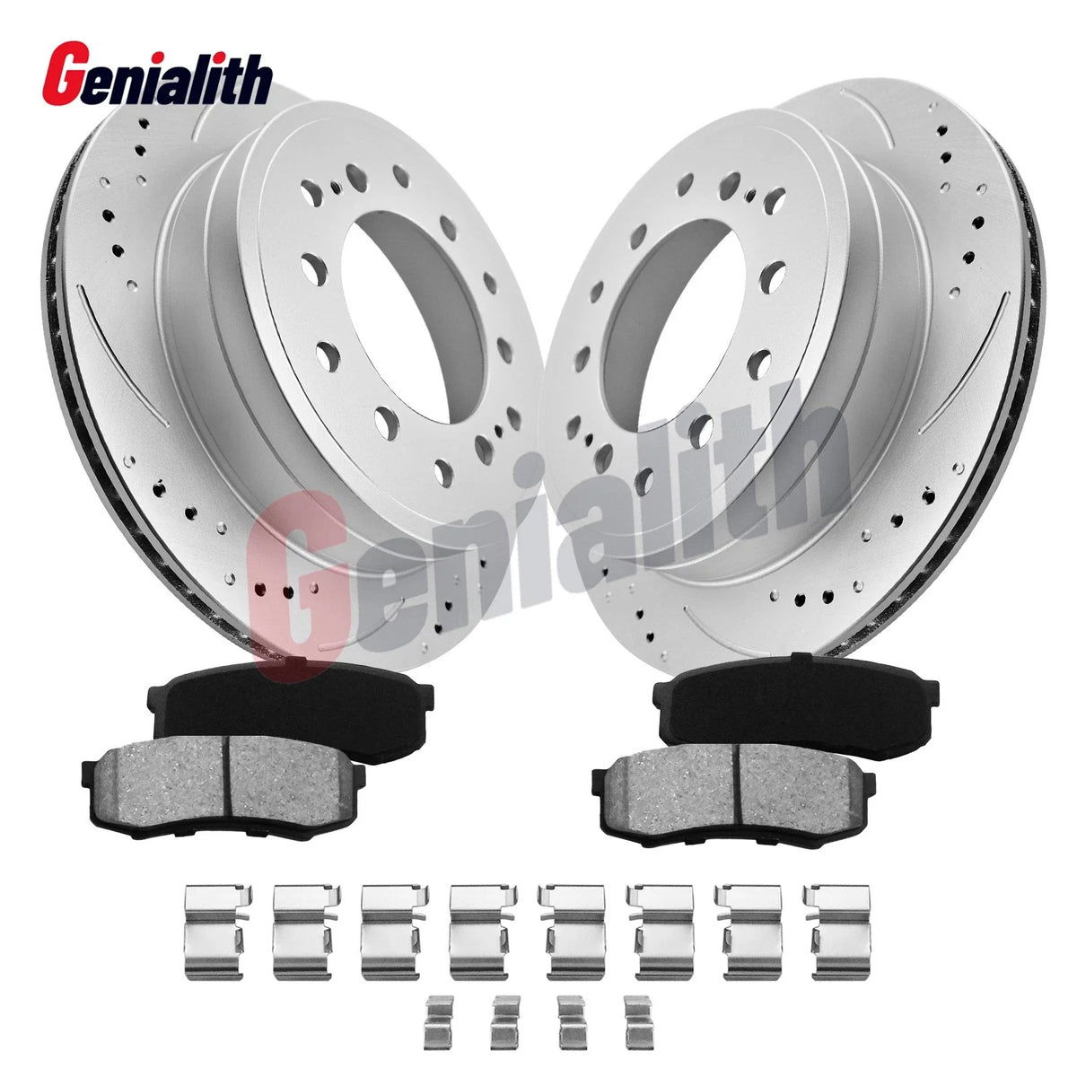 Rear Disc Rotors and Ceramic Pad Kit 12.3in for Toyota 4Runner 2003-2009