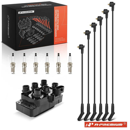 Ignition Coil & Iridium Spark Plugs Set for Ford Taurus