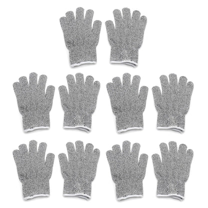 5 Pair Set of Level 5 Protection Cut Resistant Working Gloves
