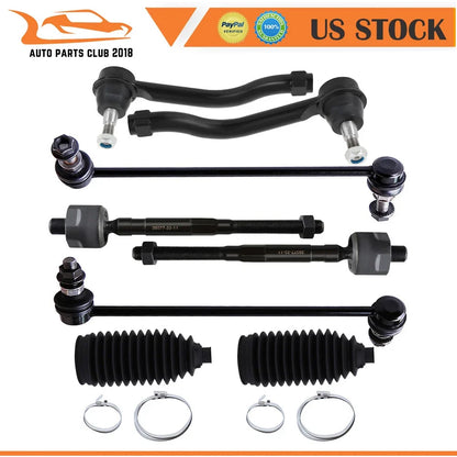 8-Piece Front Sway Bar Tie Rod End Kit for Nissan Murano 2009-2014