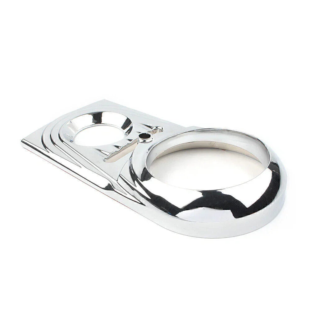 Dash Panel Insert Cover in Chrome for Dyna & Softail Harley (93-17)