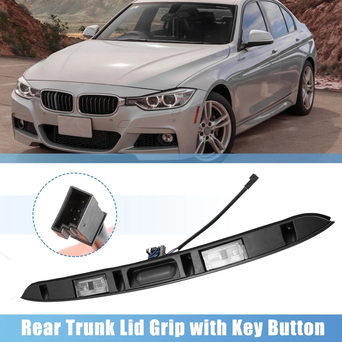 Rear Trunk Hatch Handle for BMW 325i 330i (2001–2006)