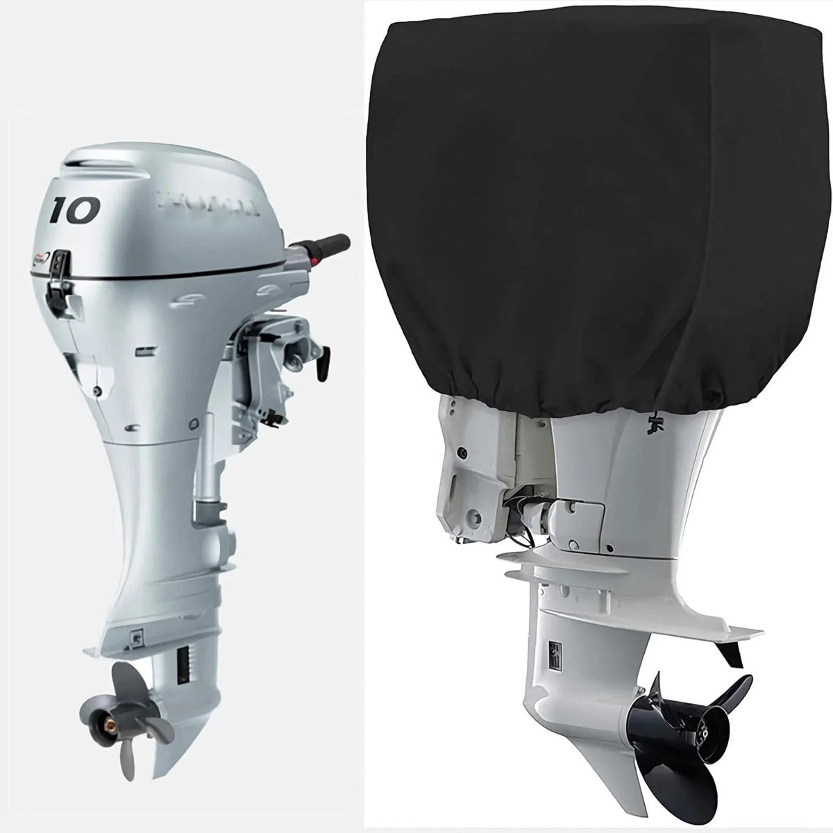 Outboard Boat Motor Cover for 100-150 HP (Waterproof, Fade-Resistant)