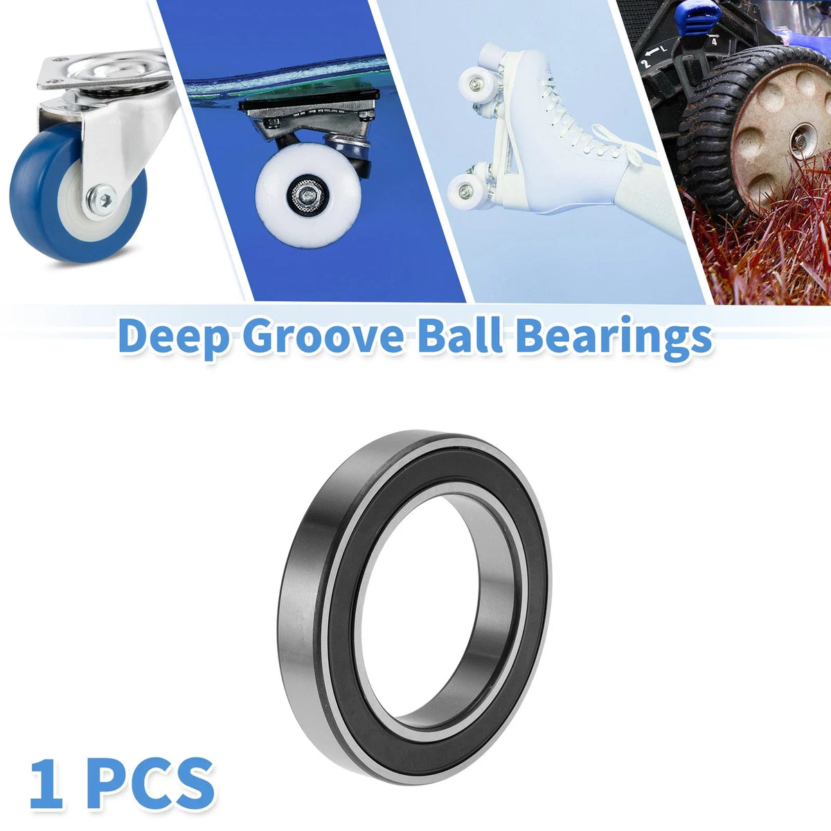 Deep Groove Ball Bearing 6017DDU for Various Models (85x130x22mm)