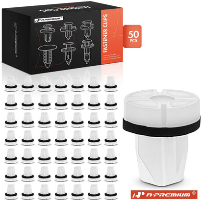 50Pcs 9mm Square Trunk Screw Grommet Clips for Honda