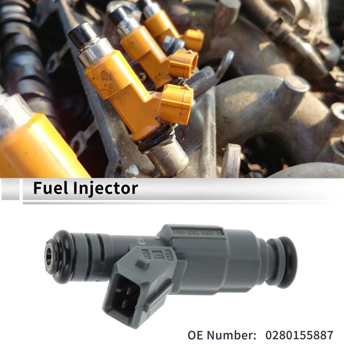 1Pc Fuel Injector No.0280155887 for Ford Escape 2.0 (2001–2004)