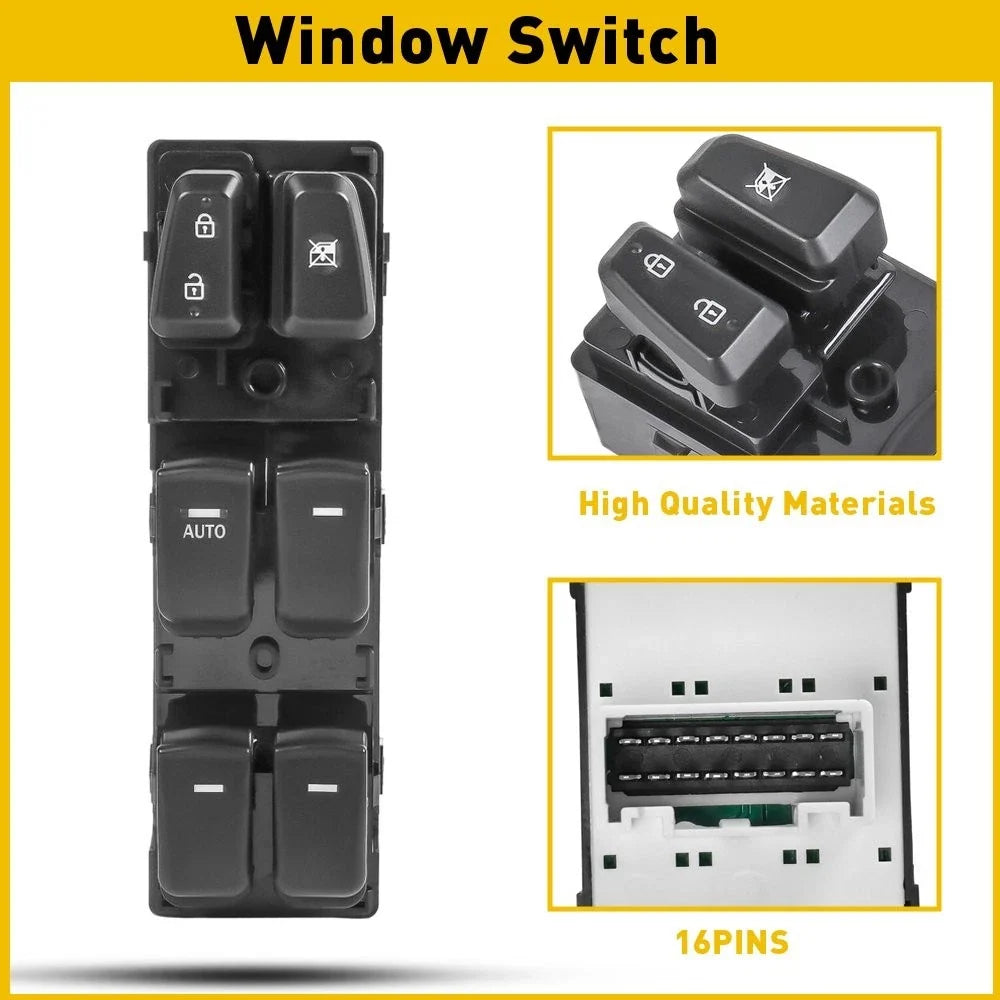 Power Window Master Switch for Hyundai Sonata (2011–2015) 16 Pin