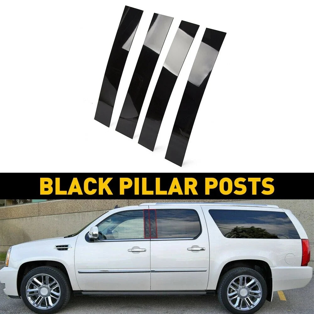 Pillar Posts Kit for Cadillac Escalade (2007–2014) - Black Gloss Trim