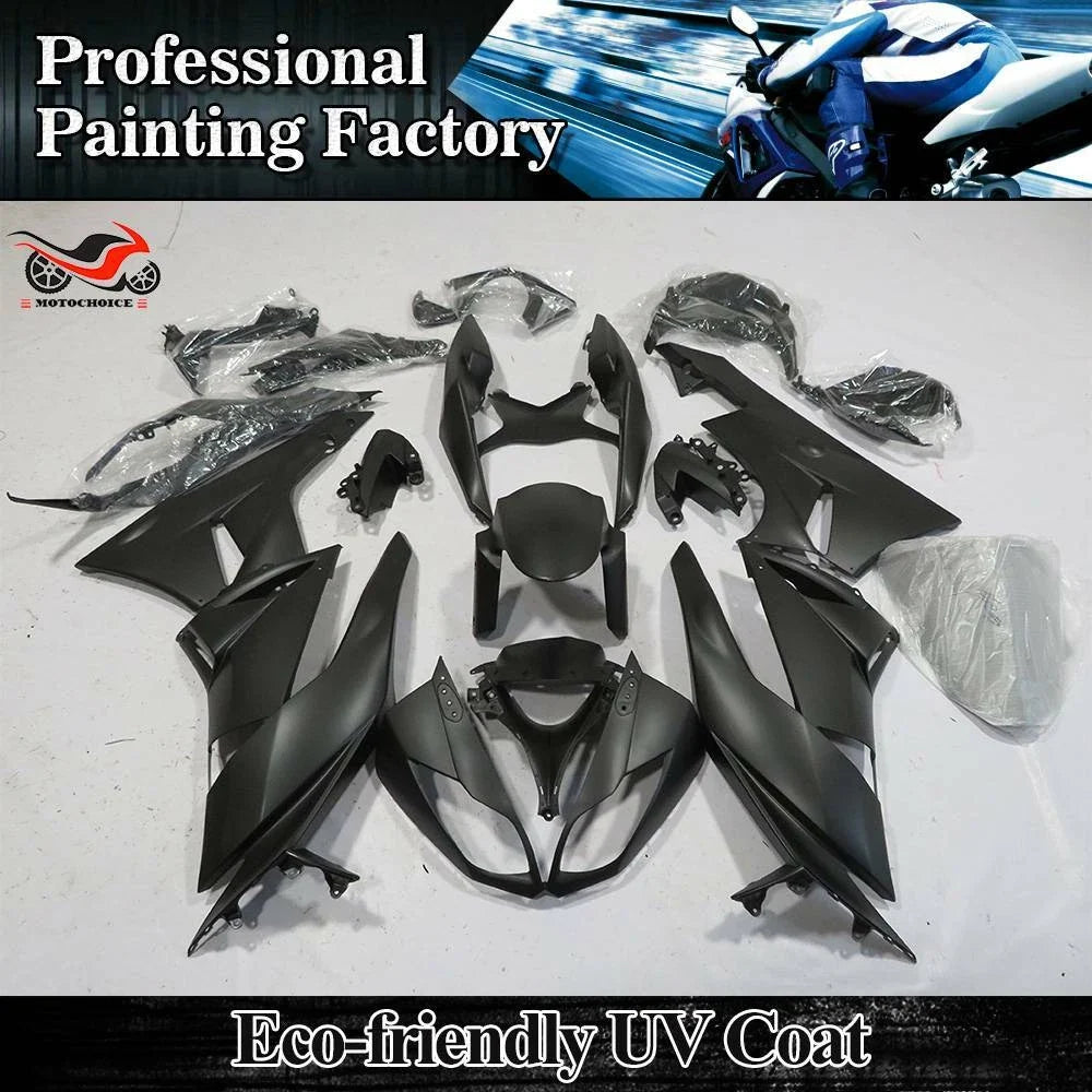 Matte Black Fairing Kit for Kawasaki Ninja ZX6R (2009–2012)