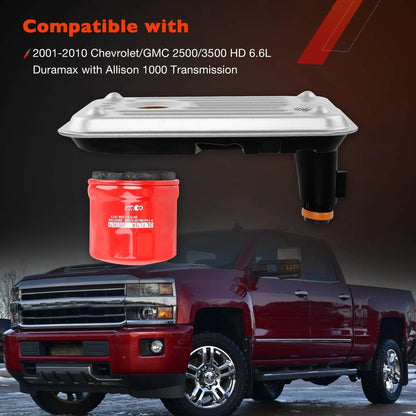 Transmission Oil Filter Set for GMC Sierra, Chevy Silverado 2500 HD
