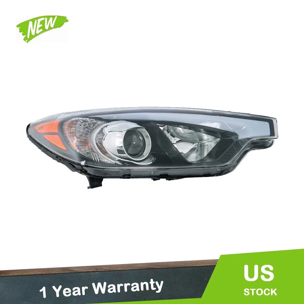Headlight Assembly for Kia Forte (2014–2016) Passenger Side Halogen