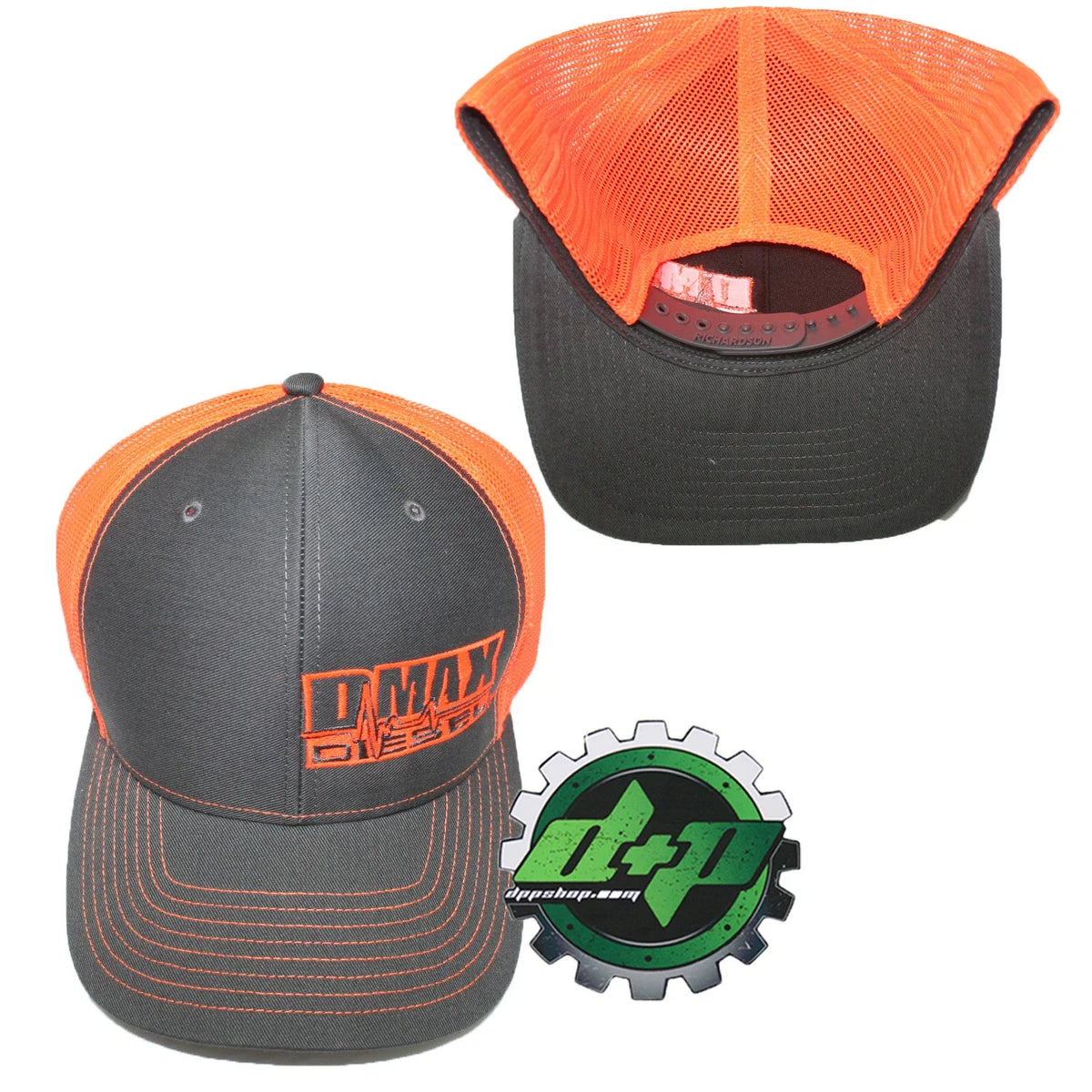 Duramax Diesel Trucker Hat Neon Orange Snapback Mesh
