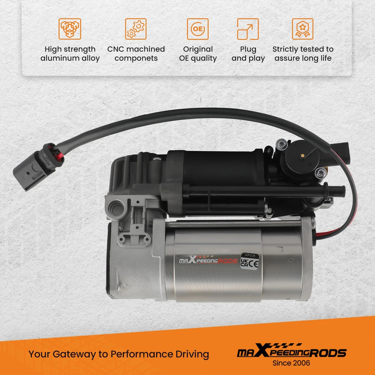 Air Suspension Pump with Rear Spring Bags for Mercedes CLS 2012-2018
