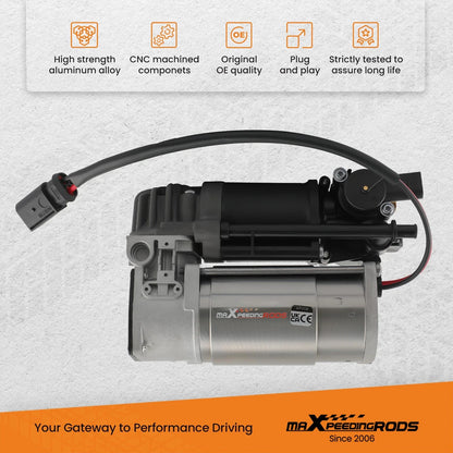 Air Suspension Pump with Rear Spring Bags for Mercedes CLS 2012-2018
