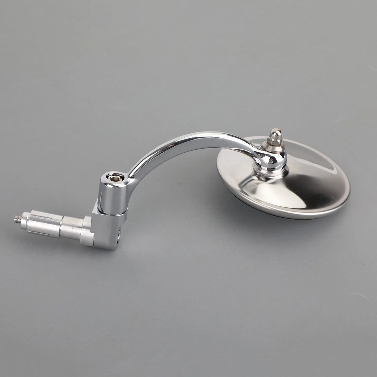 Handlebar End Mirrors for Cafe Racer Motorcycles - Chrome (22mm)