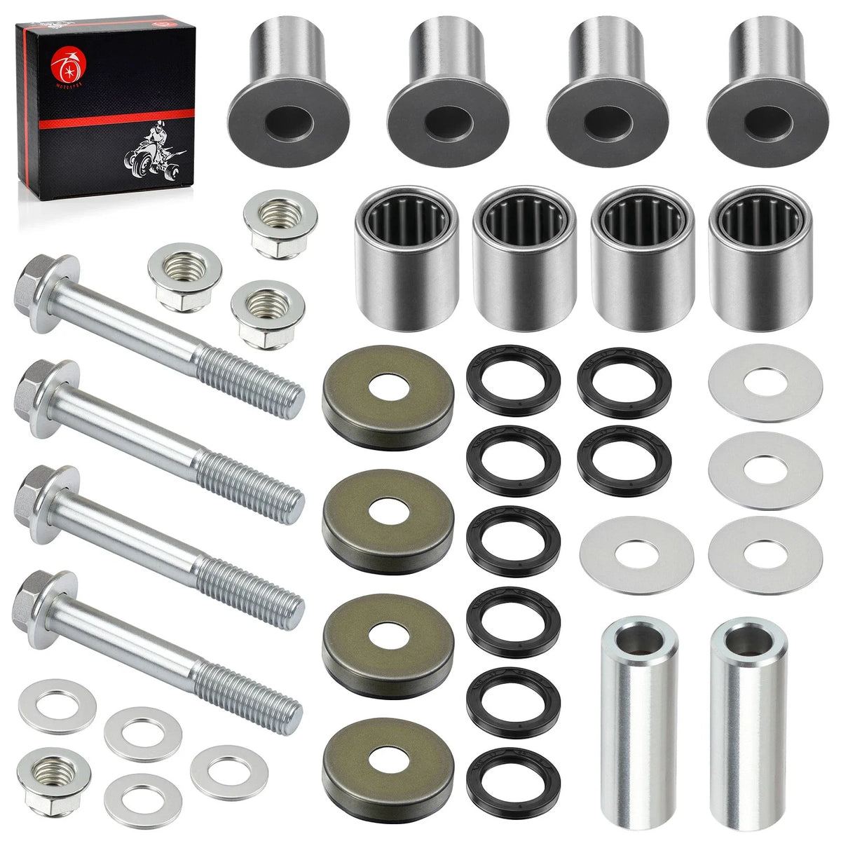 A-Arm Bushing Kit & Bolt Set for Suzuki Quadsport LTZ400 Front 2003-2014