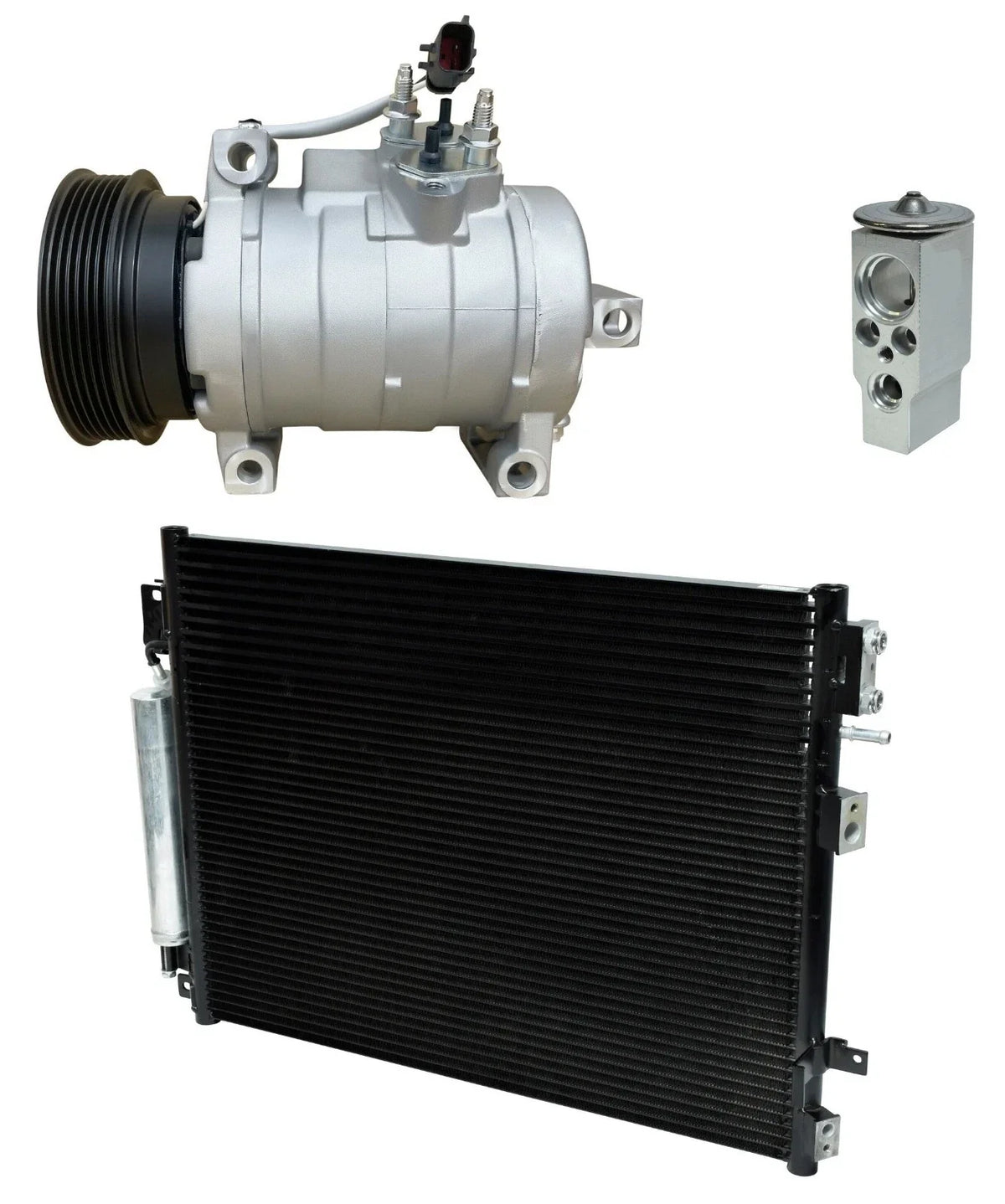 A/C Compressor Kit with Condenser for Dodge Challenger 6.1L (2010–2010)