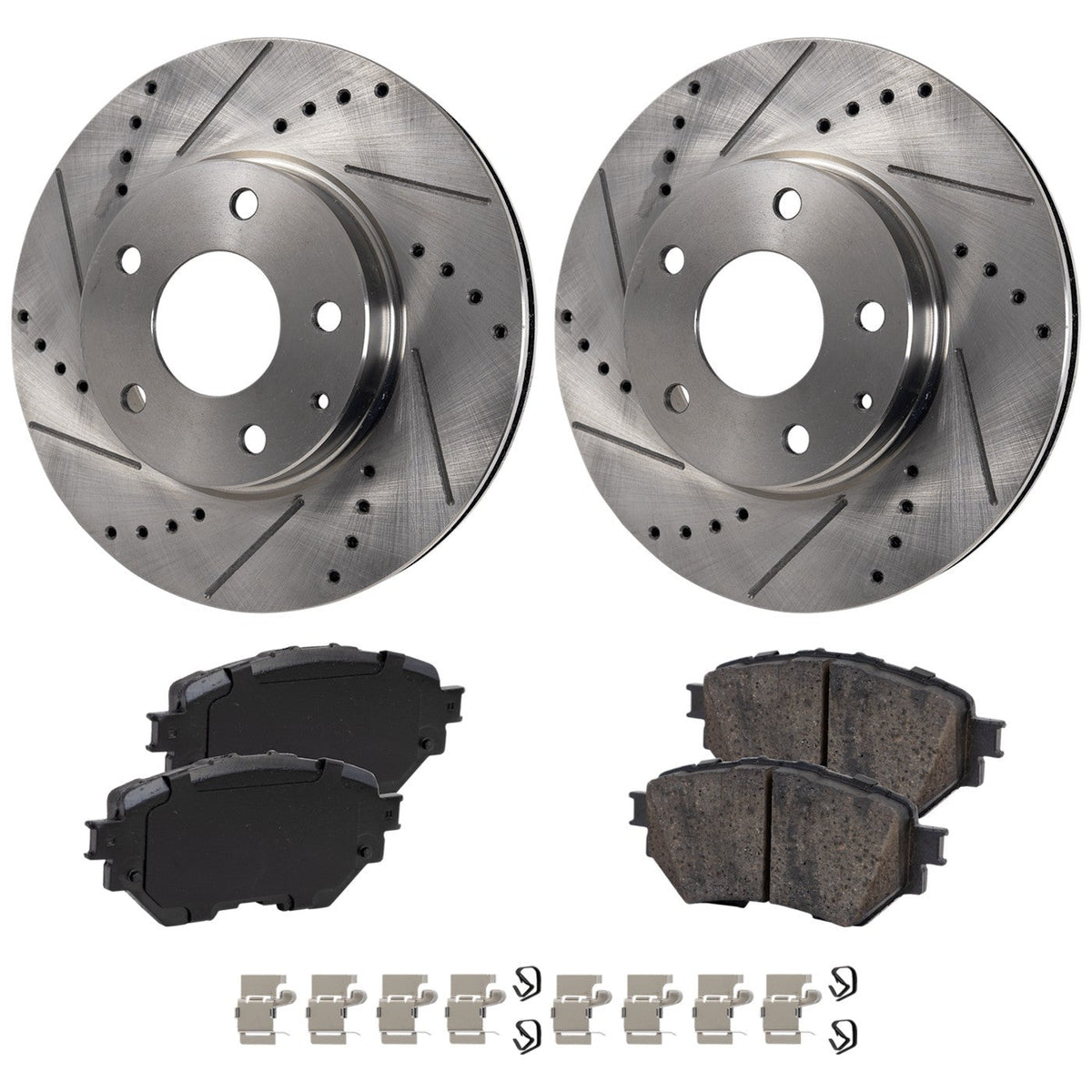 Front Brake Disc Rotors and Pads Kit for Mazda 3 (2014–2018)